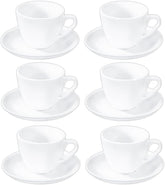 Wilmax Tassen- und Untertassen-Set | 6er-Set | 300 ml Porzellan | WL-993176/AB6